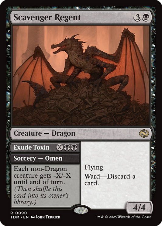 Scavenger Regent // Exude Toxin (TDM-090) - Tarkir: Dragonstorm Foil