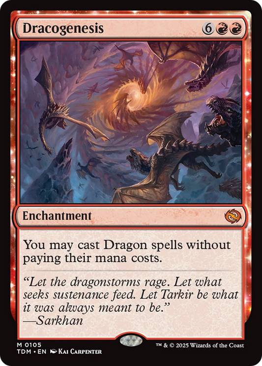 Dracogenesis (TDM-105) - Tarkir: Dragonstorm Foil