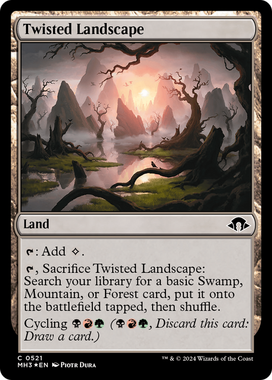 Twisted Landscape (MH3-521) - Modern Horizons 3 Foil