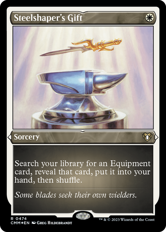 Steelshaper's Gift (CMM-474) - Commander Masters Etched Foil