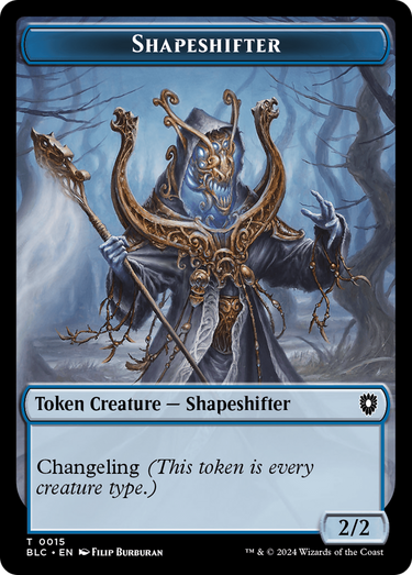 Shapeshifter (TBLC-015) - Bloomburrow Commander Tokens Foil