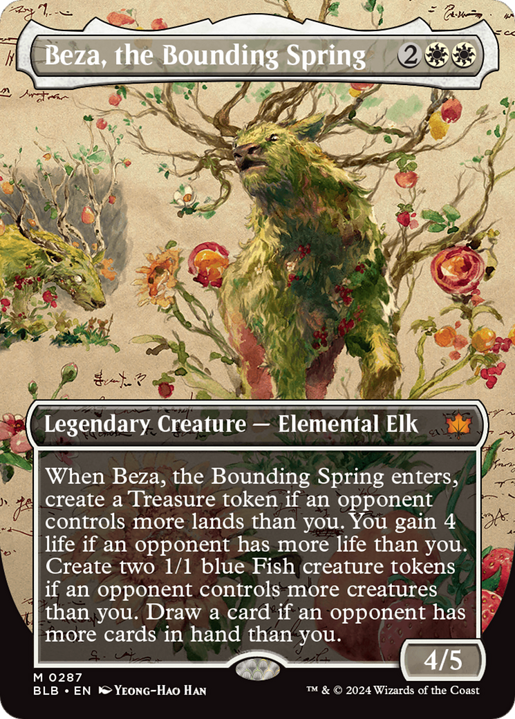 Beza, the Bounding Spring (BLB-287) - Bloomburrow (Borderless)