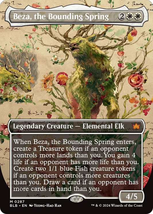 Beza, the Bounding Spring (BLB-287) - Bloomburrow (Borderless)