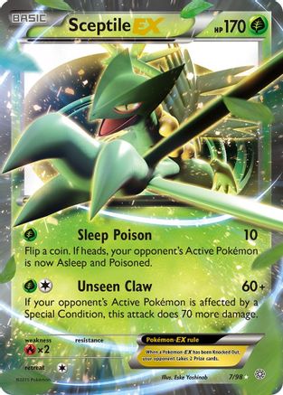 Sceptile EX 7/98 - XY  Ancient Origins Holofoil