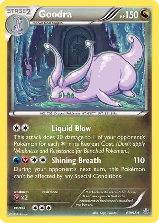Goodra 60/98 - XY  Ancient Origins Holofoil