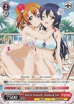 Both in Swimsuits, Honoka & Umi (LL/WE19-PE02 PR) - Promo Cards