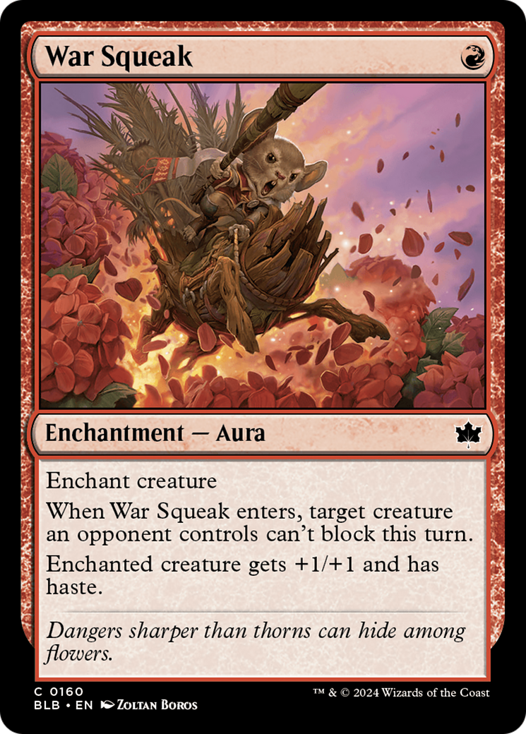 War Squeak (BLB-160) - Bloomburrow Foil