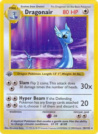 Dragonair - Base Set Shadowless 1st Edition