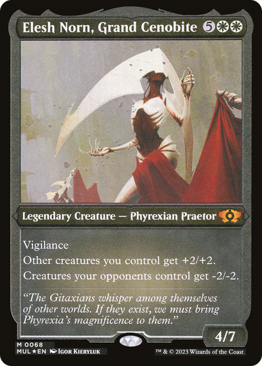 Elesh Norn, Grand Cenobite (Foil Etched) (MUL-068) - Multiverse Legends Etched Foil