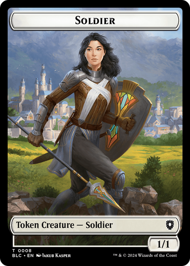 Soldier (TBLC-008) - Bloomburrow Commander Tokens