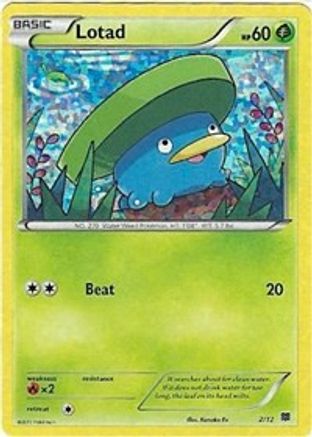 Lotad - 2/12 2/12 - McDonalds Promos 2015 Holofoil