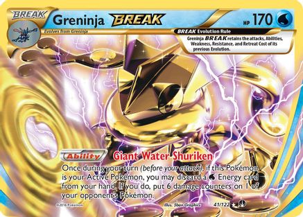 Greninja BREAK 41/122 - XY  BREAKpoint Holofoil