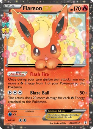Flareon EX RC6/83 - Generations Radiant Collection Holofoil