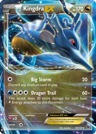 Kingdra EX 73/124 - XY  Fates Collide Holofoil