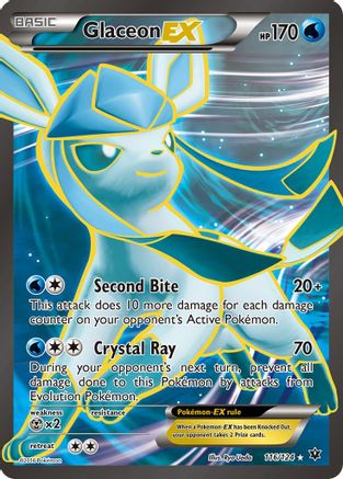 Glaceon EX (Full Art) 116/124 - XY  Fates Collide Holofoil