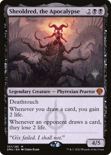 Sheoldred, the Apocalypse (PPDMU-107) - Dominaria United Promos Foil