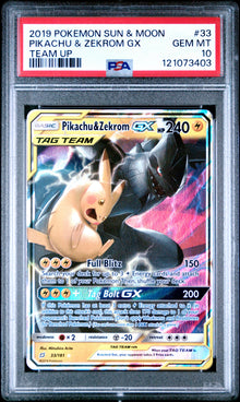 Pikachu & Zekrom GX #33 PSA 10