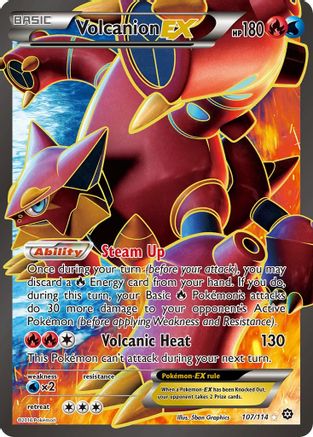 Volcanion-EX 107/114 - Steam Siege Holofoil