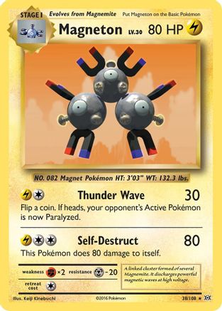 Magneton 38/108 - XY  Evolutions Holofoil