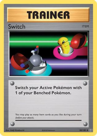 Switch 88/108 - XY  Evolutions Reverse Holofoil
