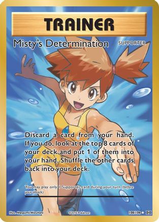 Misty's Determination (Full Art) 108/108 - XY  Evolutions Holofoil