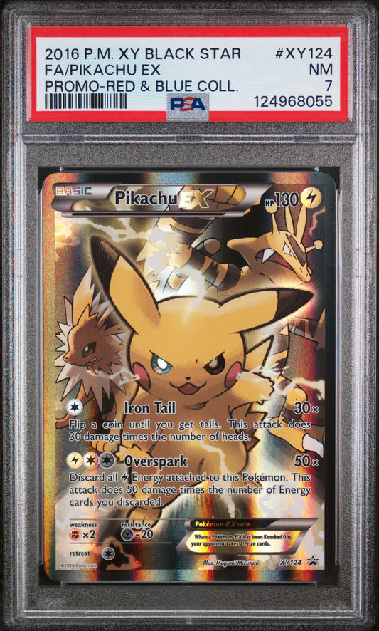 Pikachu EX Promo #XY124 PSA 7
