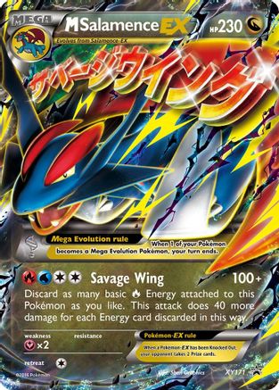 M Salamence EX - XY171 XY171/211 - XY Promos Holofoil