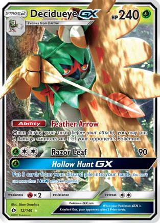 Decidueye GX 12/149 - SM Base Set Holofoil