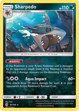 Sharpedo 82/149 - SM Base Set Holofoil