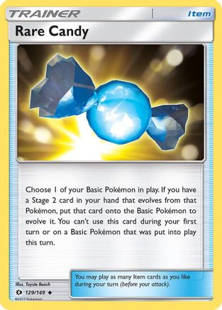 Rare Candy 129/149 - SM Base Set Reverse Holofoil