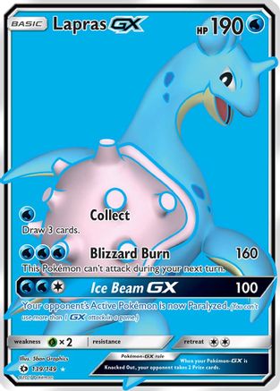 Lapras GX (Full Art) 139/149 - SM Base Set Holofoil