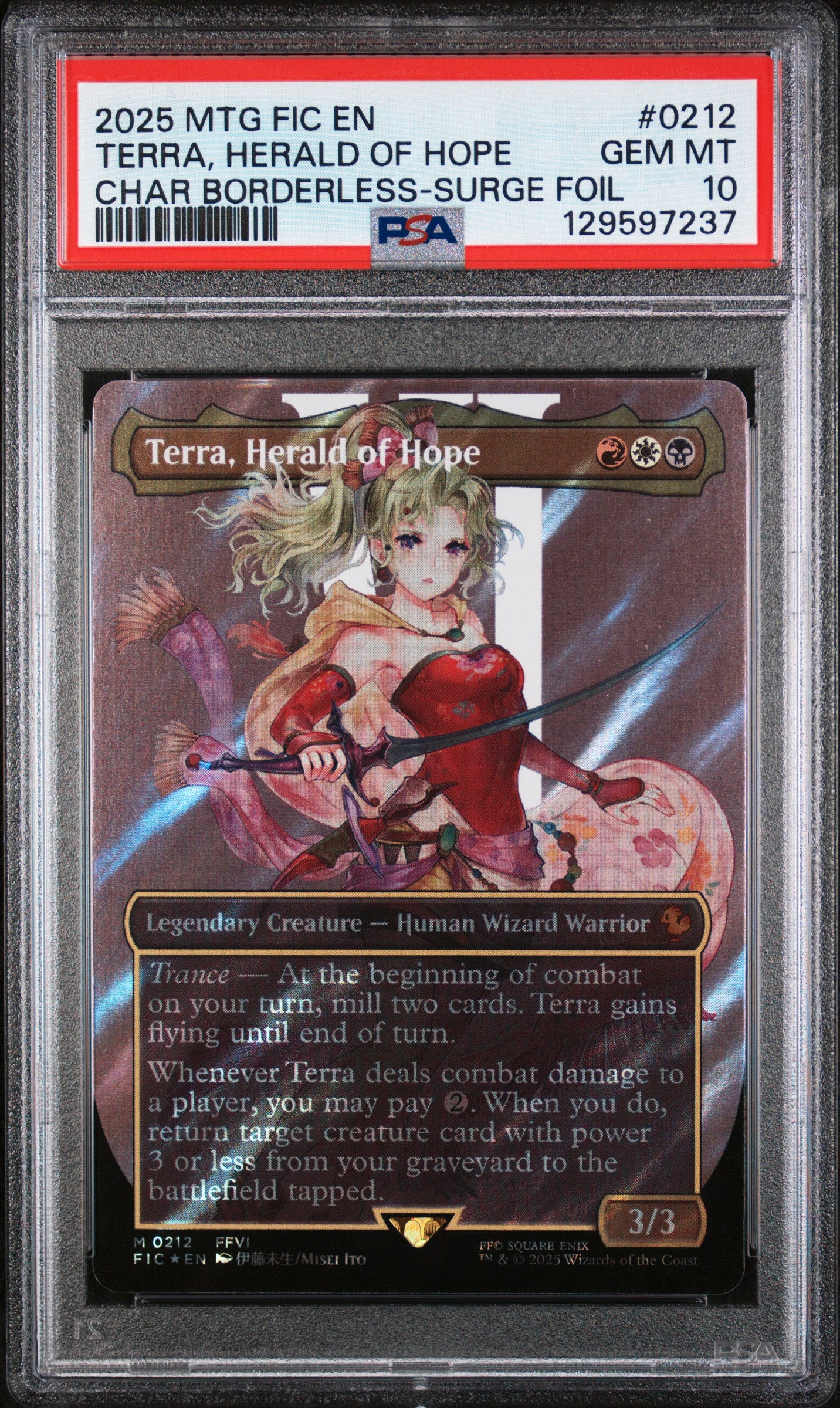 Terra, Herald of Hope Surge Foil #212 PSA 10