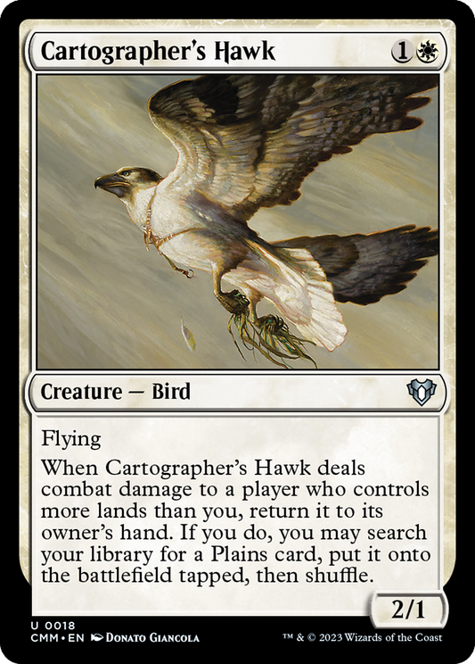 Cartographer's Hawk (CMM-018) - Commander Masters Foil