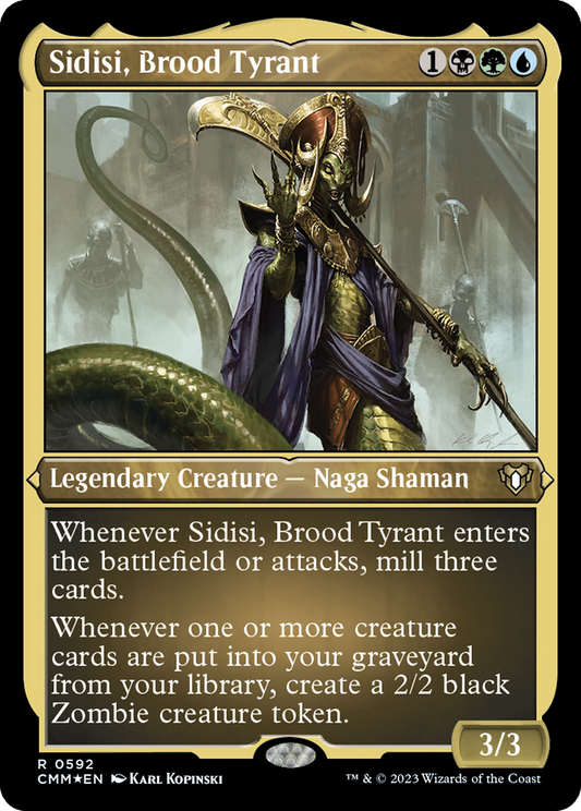 Sidisi, Brood Tyrant (CMM-592) - Commander Masters Etched Foil