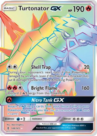 Turtonator GX Rainbow Rare