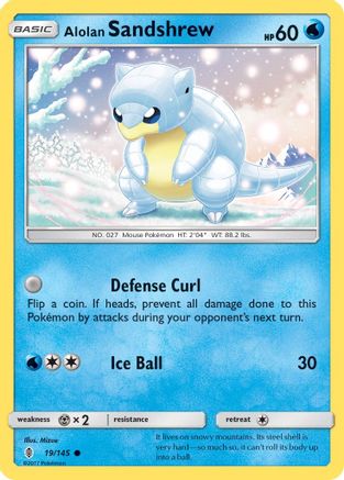 Alolan Sandshrew 19/145 - SM  Guardians Rising