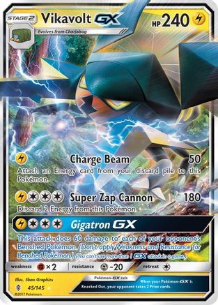Vikavolt GX 45/145 - SM  Guardians Rising Holofoil