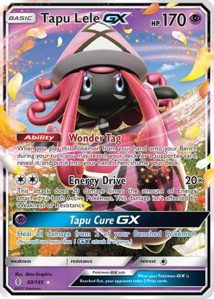 Tapu Lele GX 60/145 - SM  Guardians Rising Holofoil