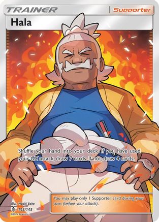 Hala (Full Art) 143/145 - SM  Guardians Rising Holofoil