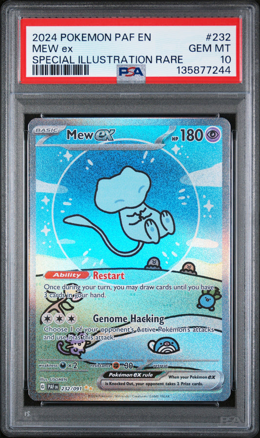 [Consignment] Mew ex Special Illustration Rare Paldean Fates #232 PSA 10