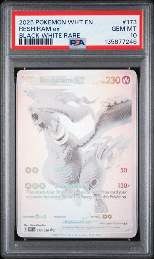[Consignment] Reshiram ex Black White Rare #173 PSA 10