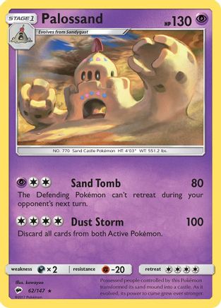 Palossand 62/147 - SM  Burning Shadows Holofoil