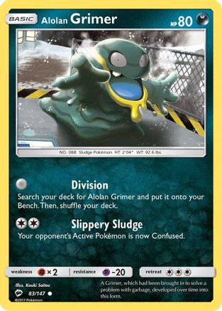 Alolan Grimer 83/147 - SM  Burning Shadows Reverse Holofoil