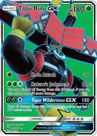 Tapu Bulu GX (Full Art) 130/147 - SM  Burning Shadows Holofoil