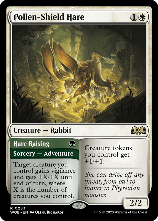 Pollen-Shield Hare // Hare Raising (WOE-233) - Wilds of Eldraine