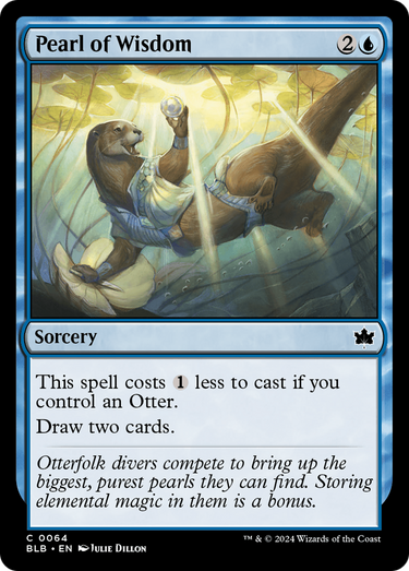 Pearl of Wisdom (BLB-064) - Bloomburrow Foil