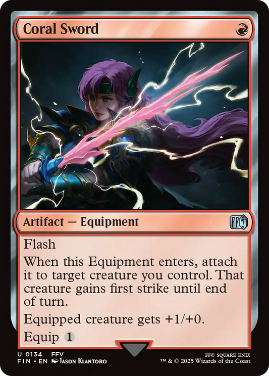 Coral Sword (FIN-134) - FINAL FANTASY Foil