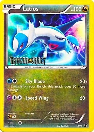 Latios - 10/20 (Dragon Vault) 10 - Blister Exclusives Holofoil