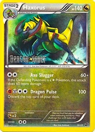 Haxorus - 16/20 (Dragon Vault) - Blister Exclusives Holofoil