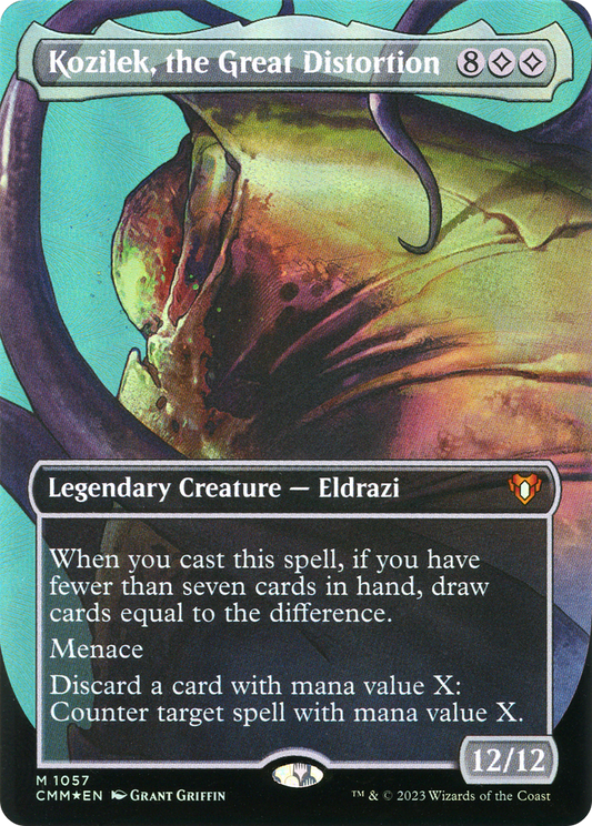 Kozilek, the Great Distortion (CMM-1057) - Commander Masters (Borderless) Foil